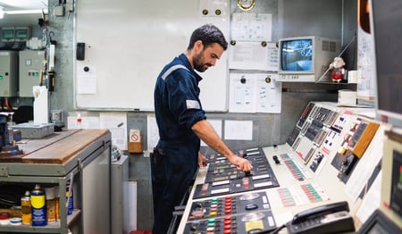 Ship control room